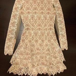 Jonathan Simkhai Floral Lace with Button Detail